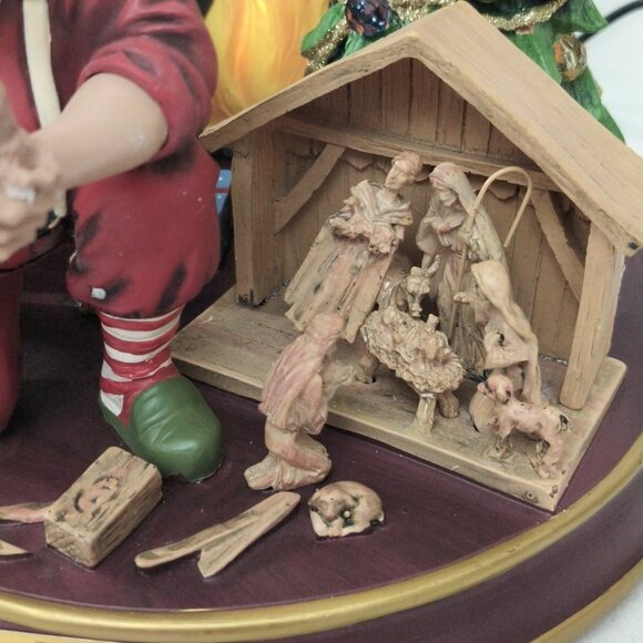 Bradford Ex Thomas Kinkade True Meaning of Christmas W/Lights Sound NO ADAPTER - Picture 9 of 16